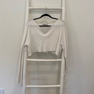 Zara Cream Crew Neck Sweater